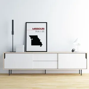 Customizable Missouri state art