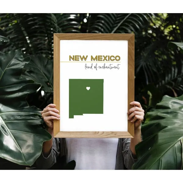 Customizable New Mexico state art