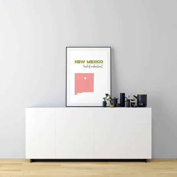 Customizable New Mexico state art