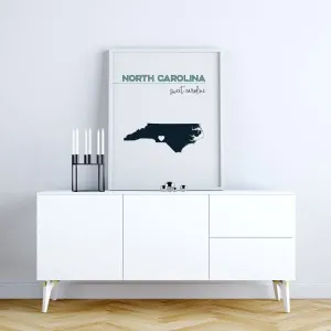 Customizable North Carolina state art