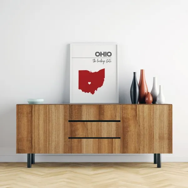 Customizable Ohio state art