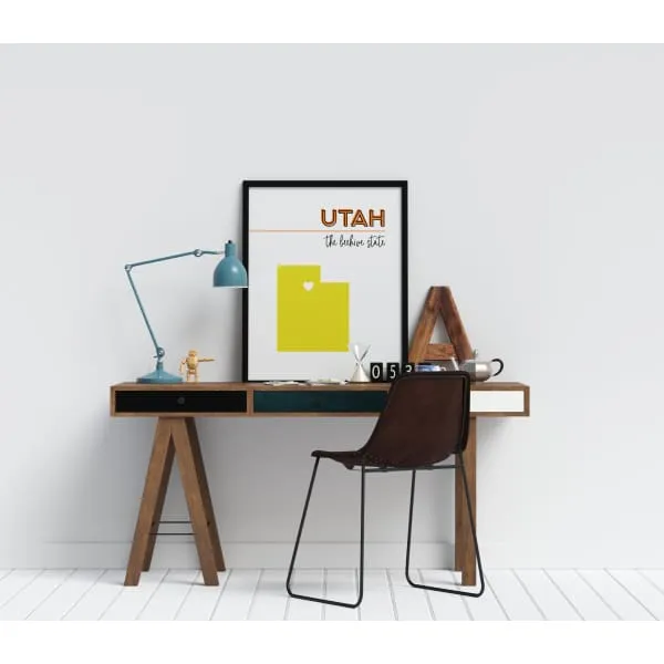 Customizable Utah state art