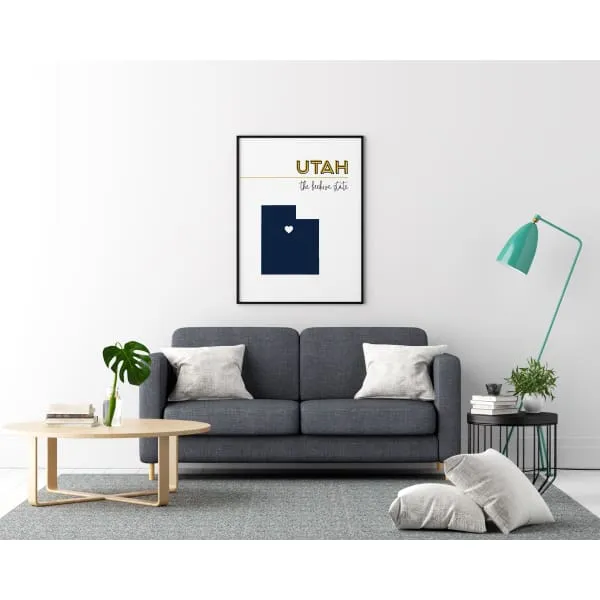 Customizable Utah state art