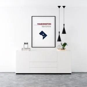 Customizable Washington DC state art