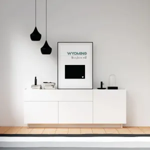 Customizable Wyoming state art
