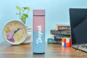 Customized Bottle with Temperature display - Pastel Shade
