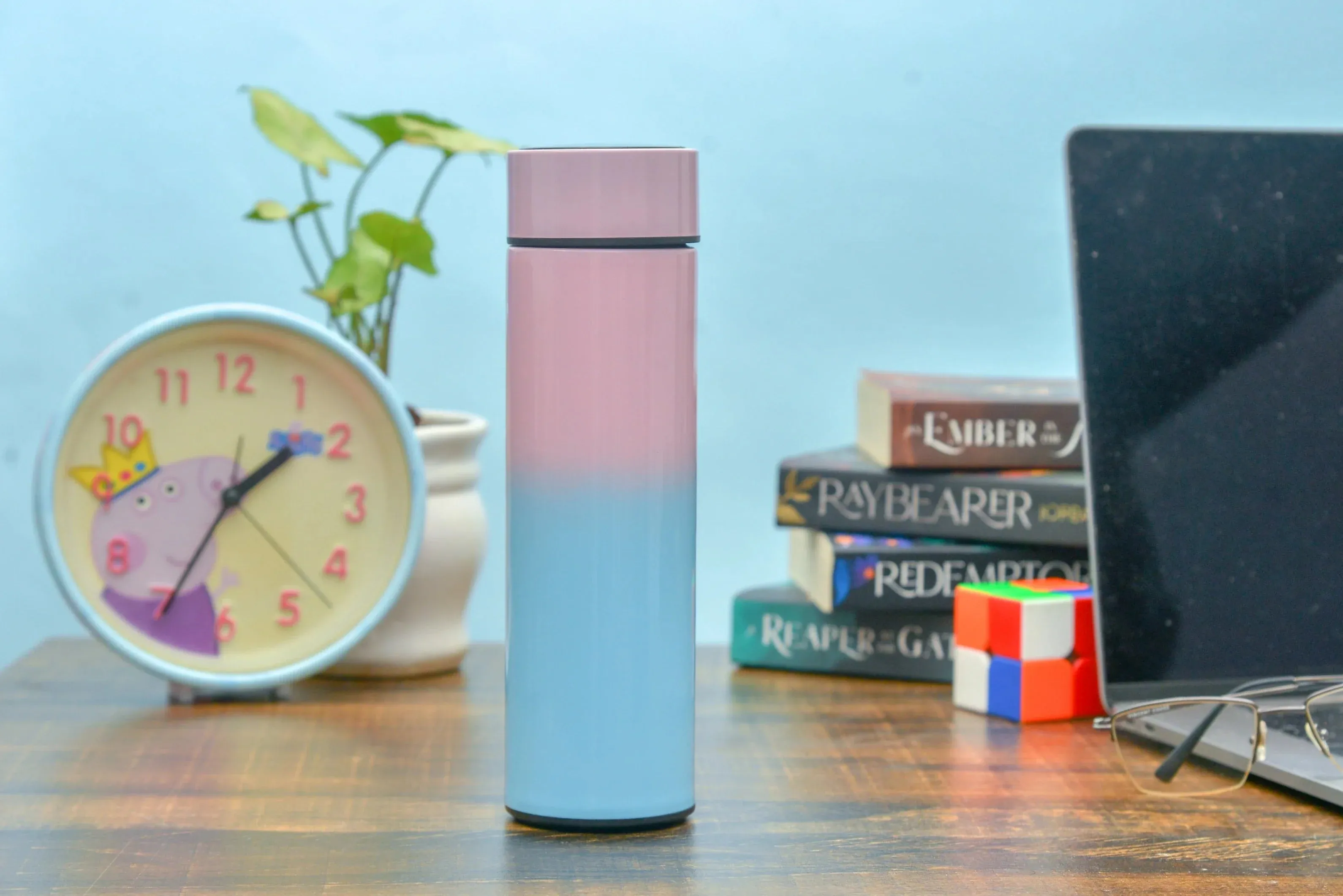 Customized Bottle with Temperature display - Pastel Shade