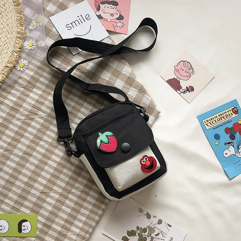 Cute Female Trendy Style Artistic Mobile Crossbody Bags