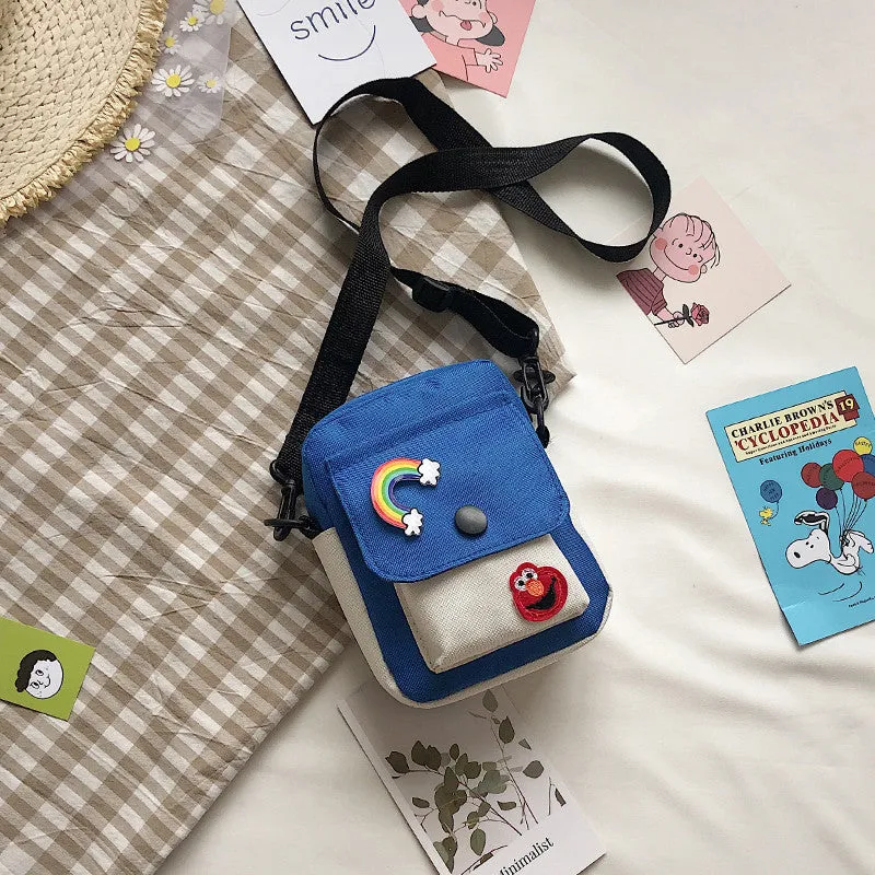 Cute Female Trendy Style Artistic Mobile Crossbody Bags