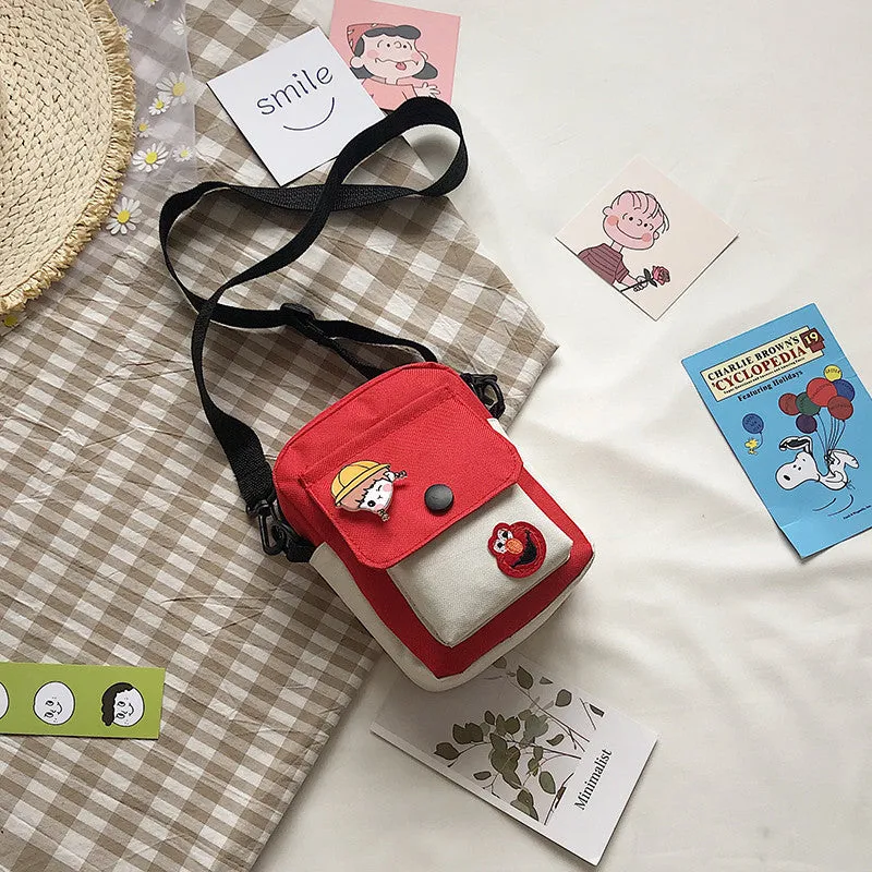 Cute Female Trendy Style Artistic Mobile Crossbody Bags
