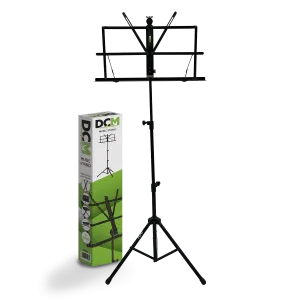 DCM Folding Music Stand with Bag Black