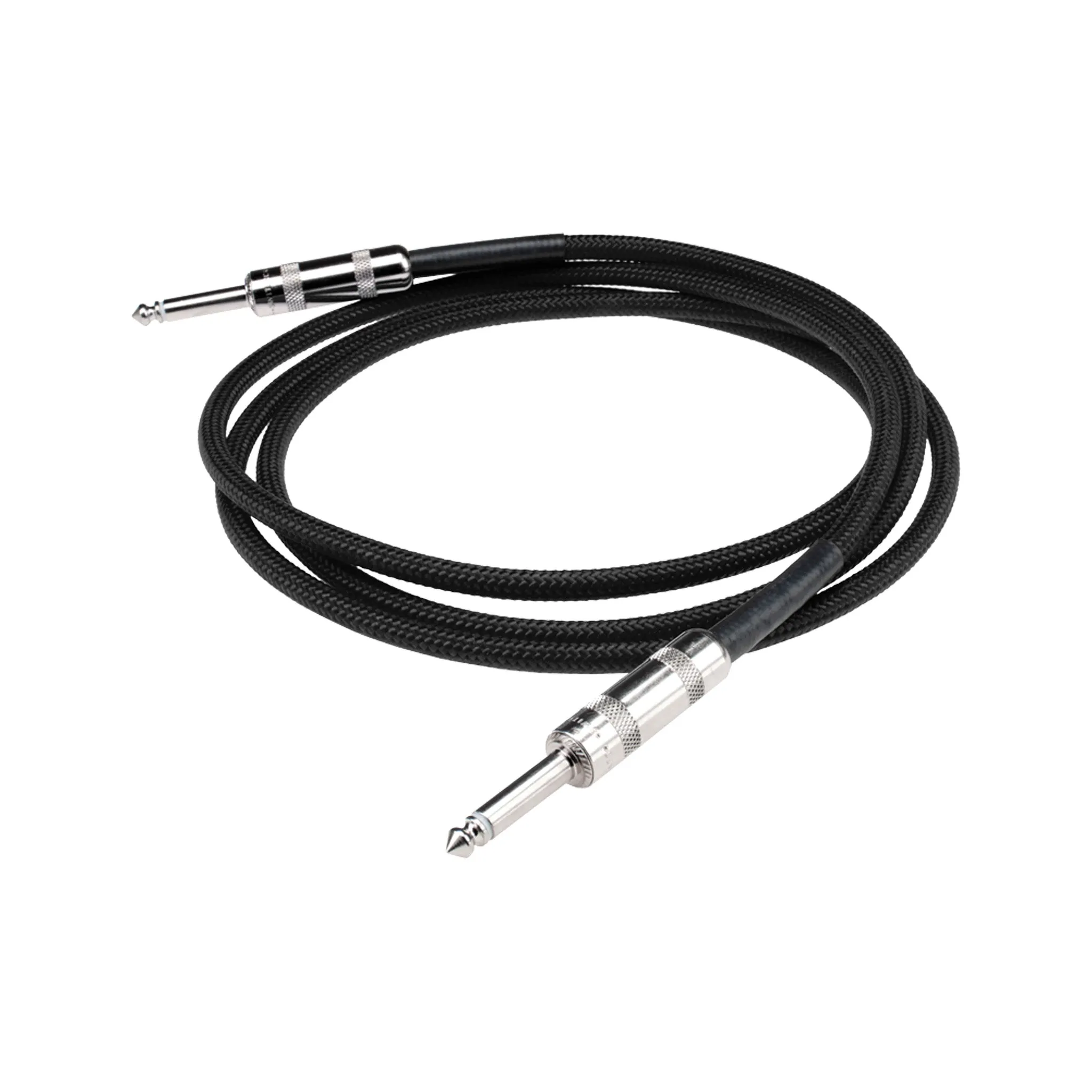 DiMarzio EP1721SSBK Overbraid Instrument Cable, 21ft, Black