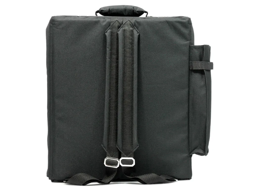 D'Luca Pro Series Accordion Gig Bag for 48/72 Bass Piano Accordions, Black