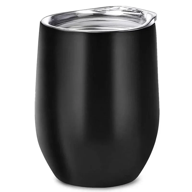 Double-Insulated Stemless Thermos Cup Stainless Steel Glass Tumbler for Wine Beer Soda Tea Cup Retains Heat and Cold