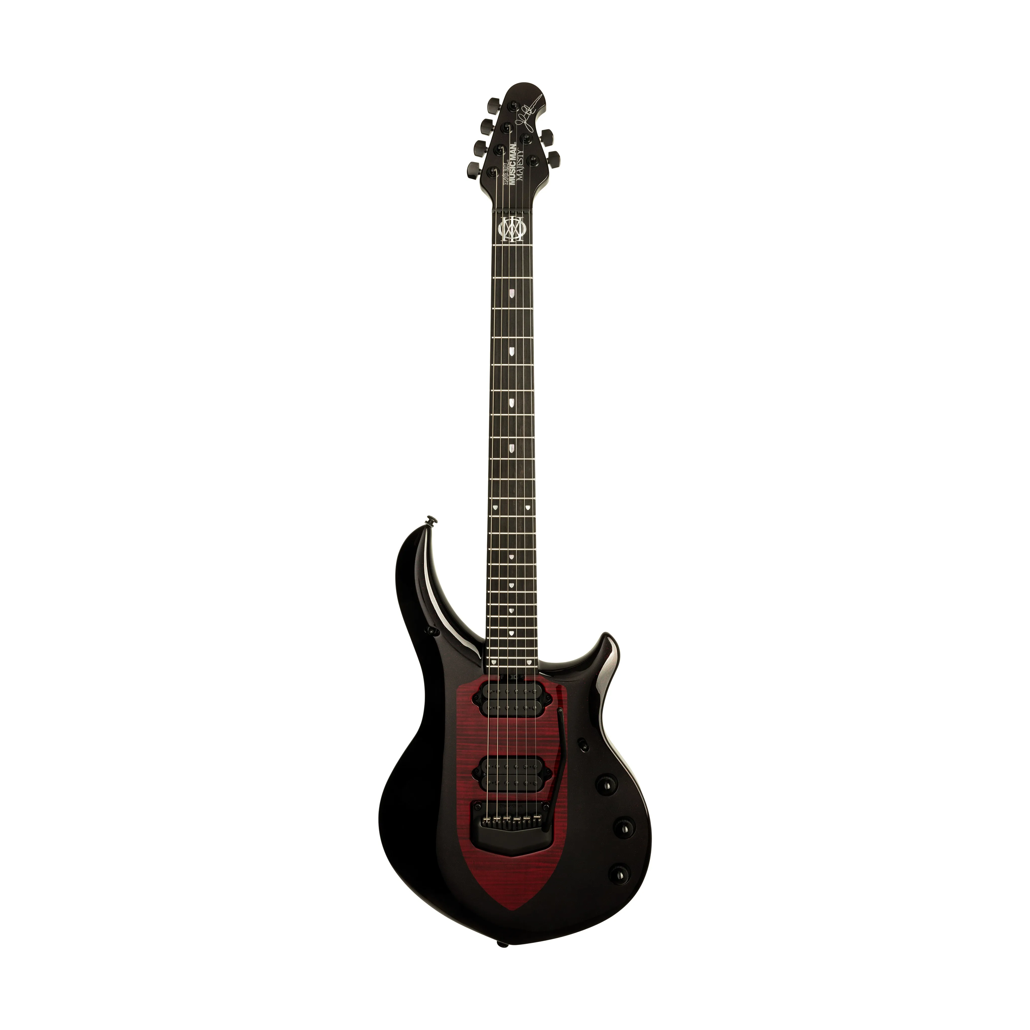 Ernie Ball Music Man John Petrucci Majesty 6 Electric Guitar, Ebony FB, Sanguine Red