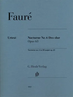 Fauré: Nocturne No 6 in Db Major Op 63 Piano