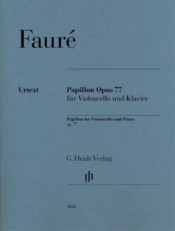 Faure: Papillon Op 77 for Cello & Piano