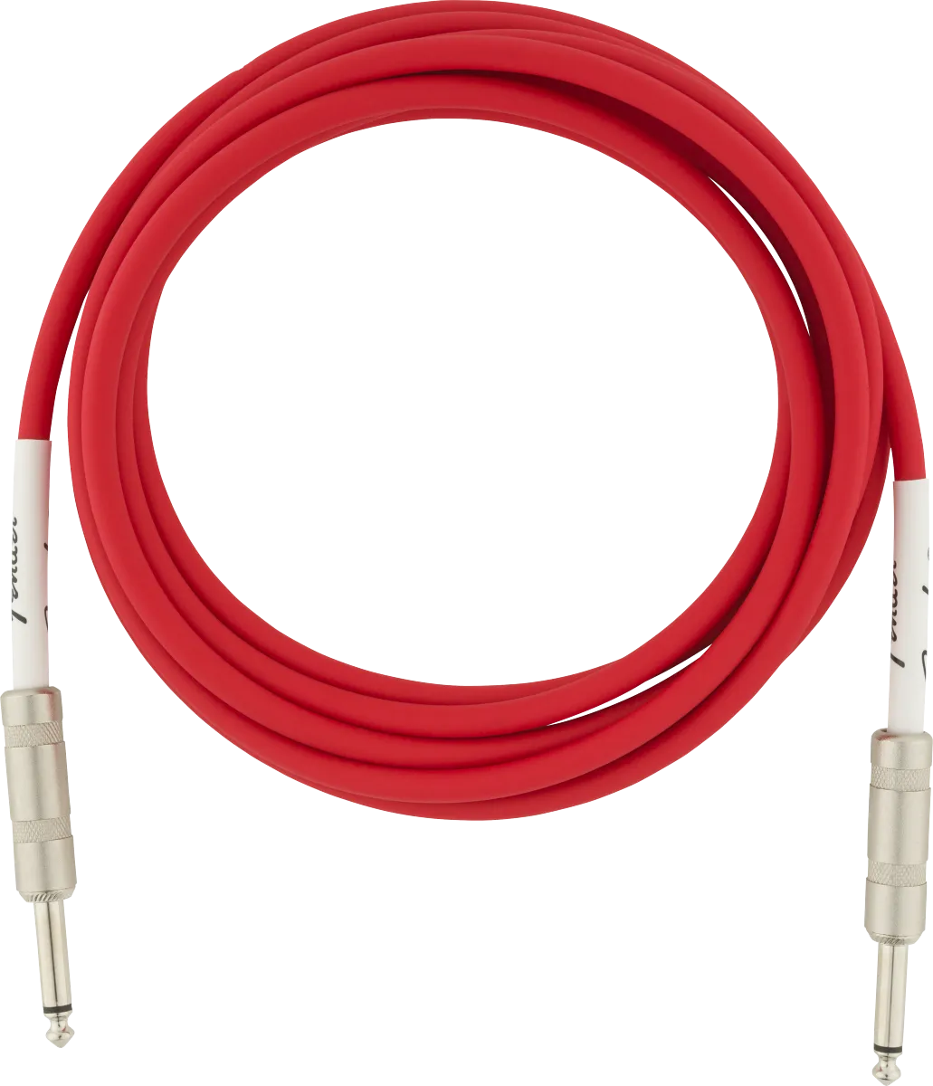 Fender Original Series 10' Instrument Cable, Fiesta Red