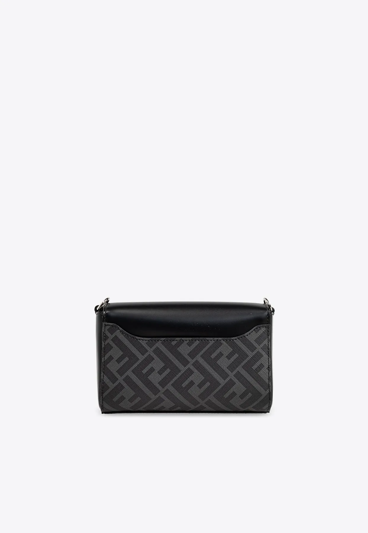 FF Squared Leather and Canvas Messenger Bag