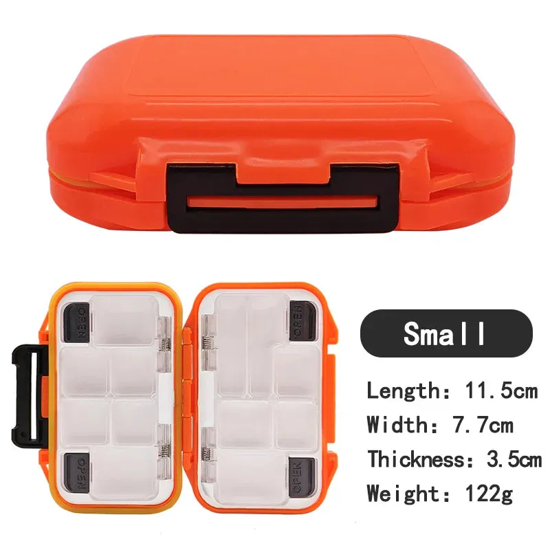 Fishing waterproof accessories small tackle box fish double sided storage box