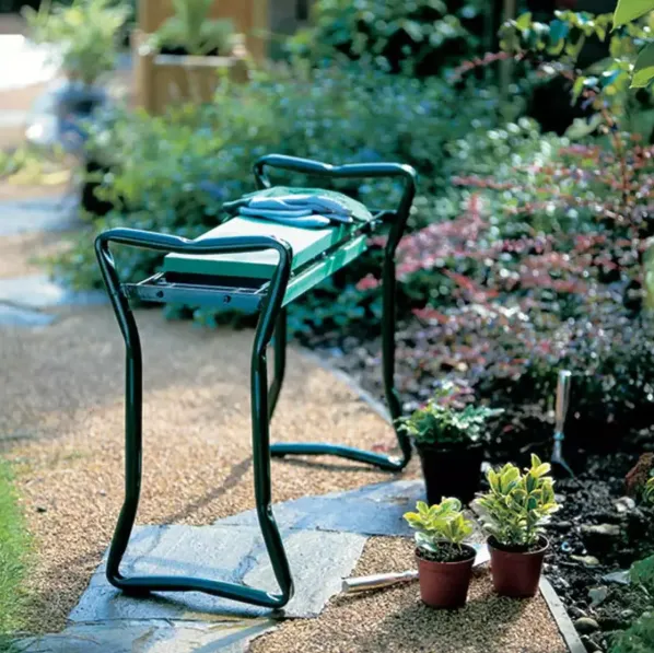 Foldable Garden Kneeler Bench Seat With Pouch