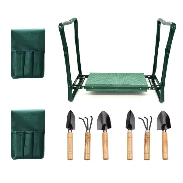 Foldable Garden Kneeler Bench Seat With Pouch