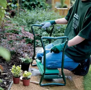 Foldable Garden Kneeler Bench Seat With Pouch