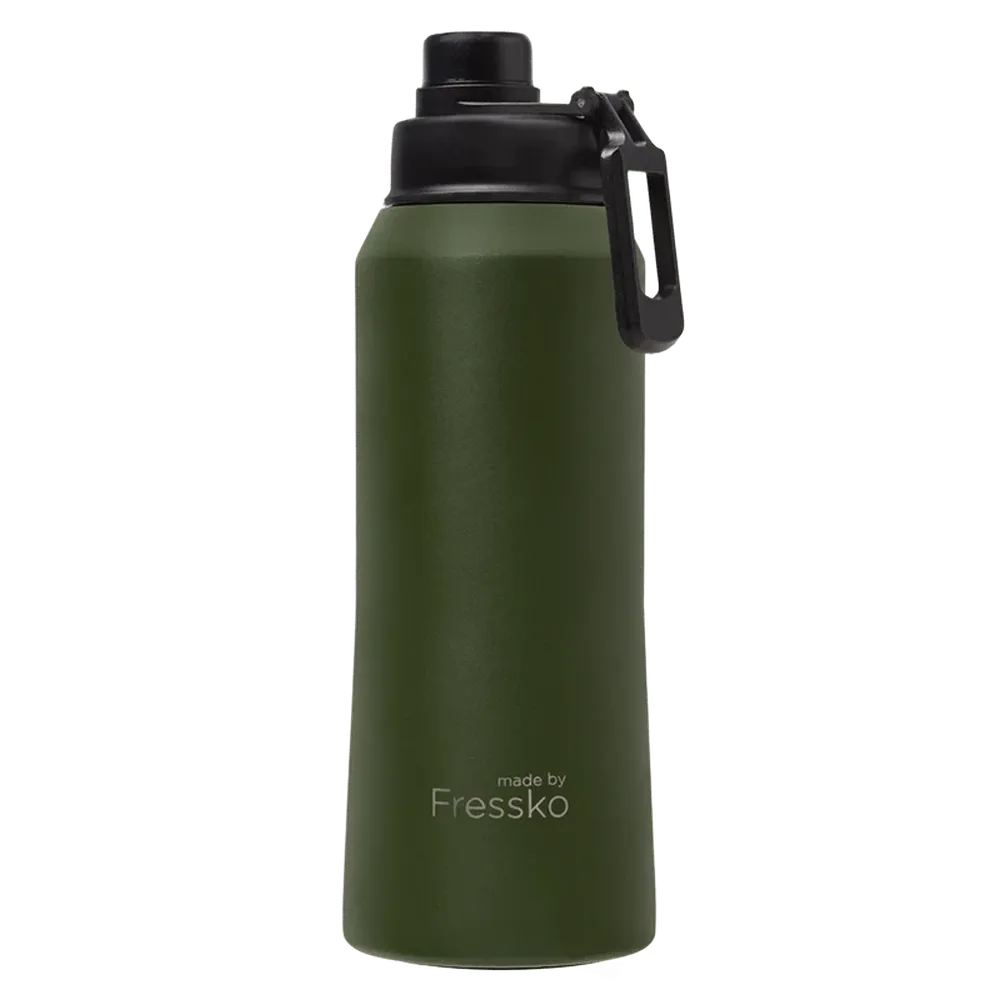 Fressko "Core" 1L Insulated Stainless Steel Drink Bottle with Sports Lid