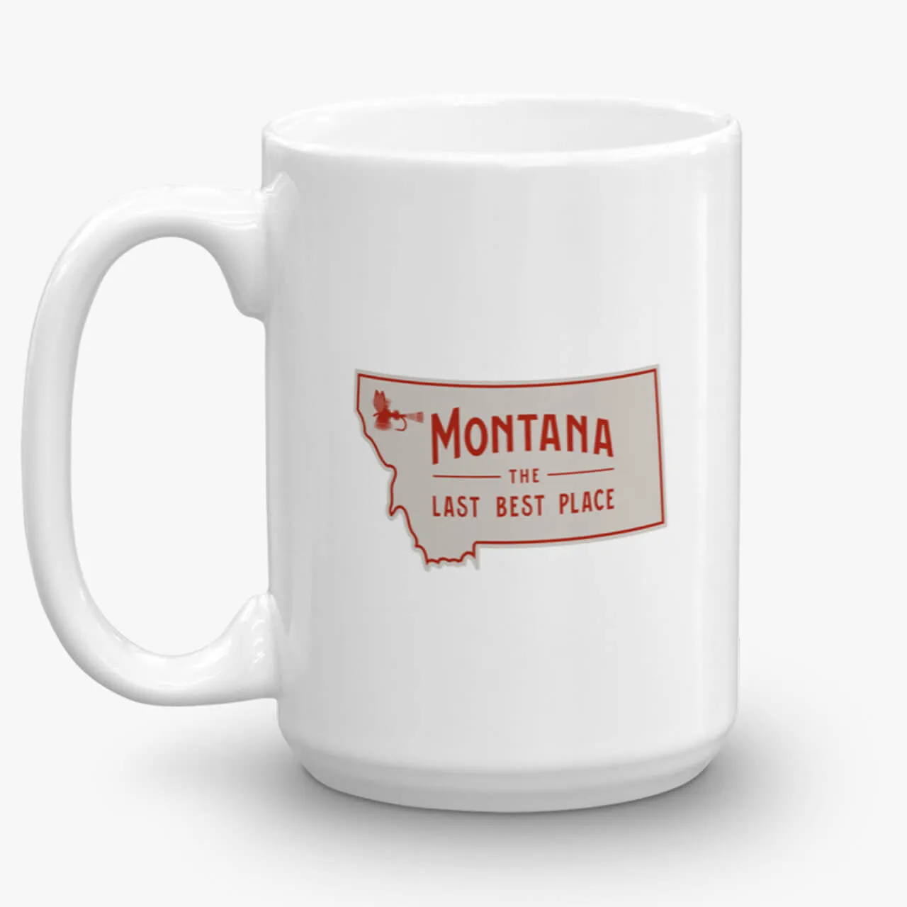 Gallatin River Gone Fishing, coffee mug