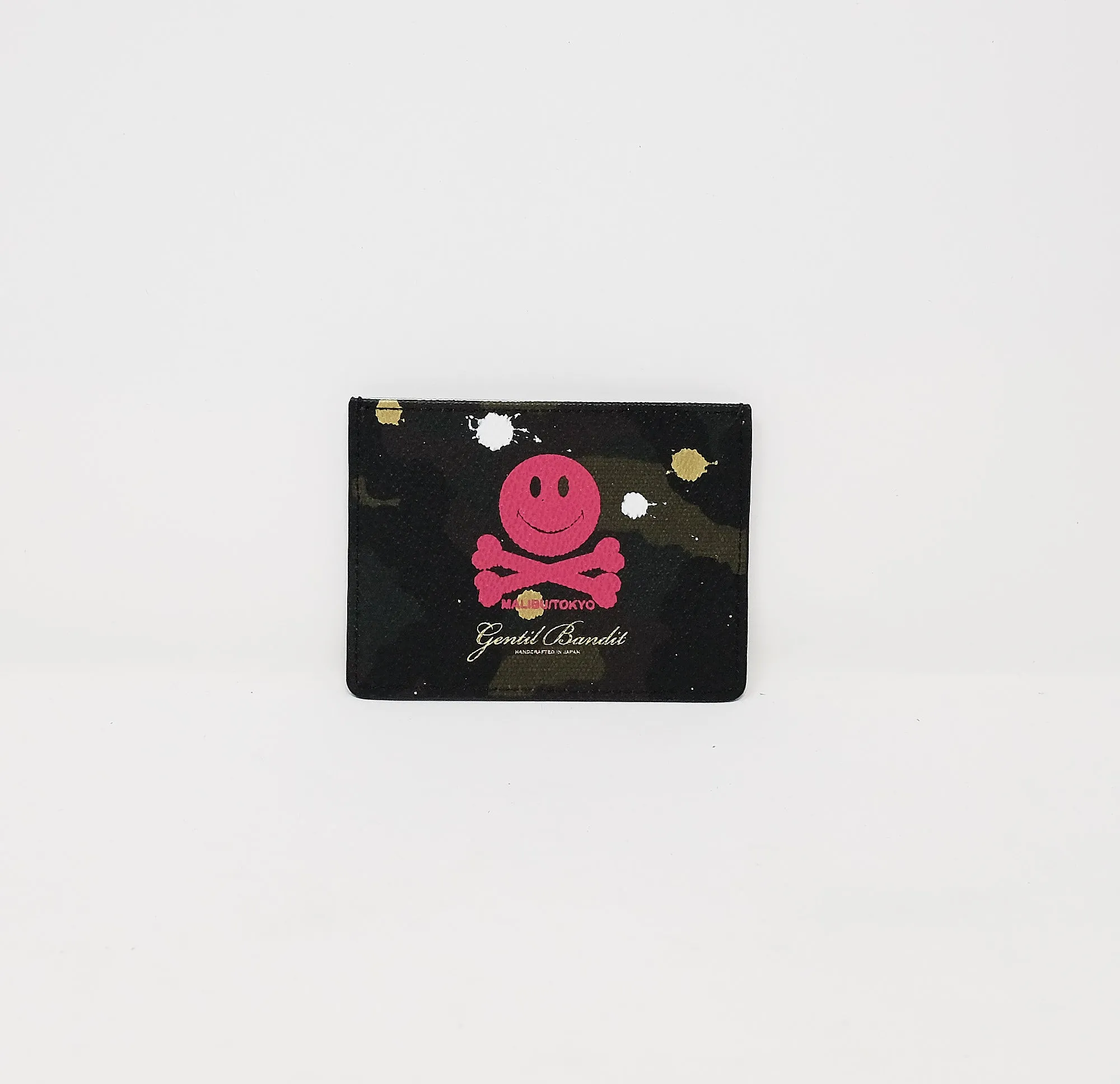Gentil Bandit:  Card Case Silver (green camo) Malibu/Tokyo