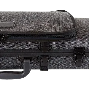 GEWA Bio-S Oblong Violin Case with Sheet Music Pocket 4/4 Black/Grey