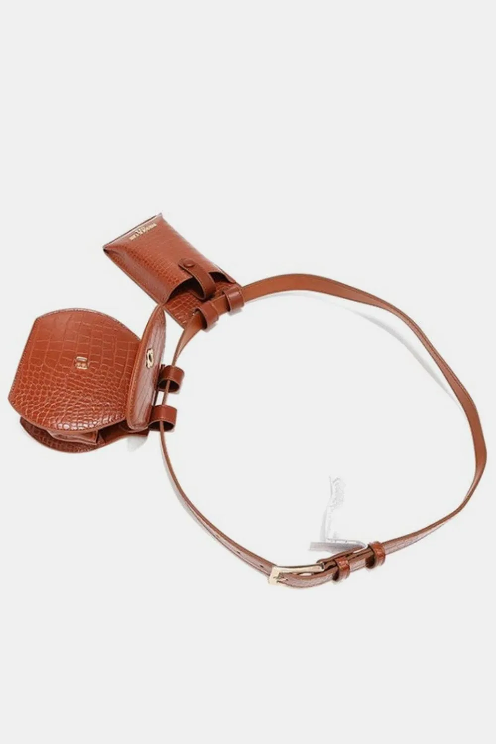 ❤️GYPSY-Nicole Lee USA-2-Piece Texture Belt Bag