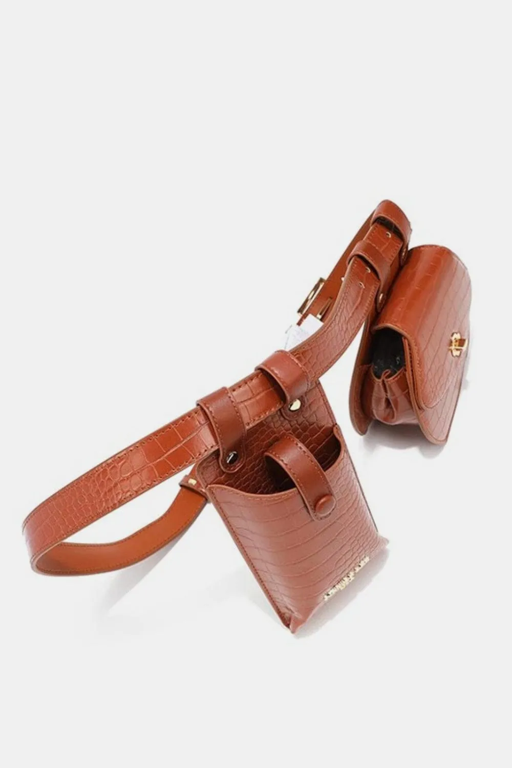 ❤️GYPSY-Nicole Lee USA-2-Piece Texture Belt Bag