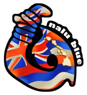 Hawaiian Flag Fishhook Decal