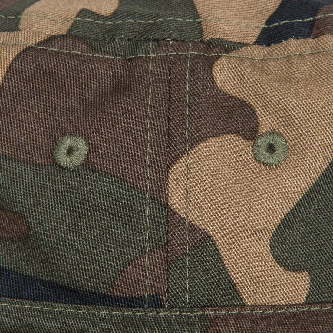 HUNTING SUN HAT STEPPE 100 CAMOUFLAGE WOODLAND