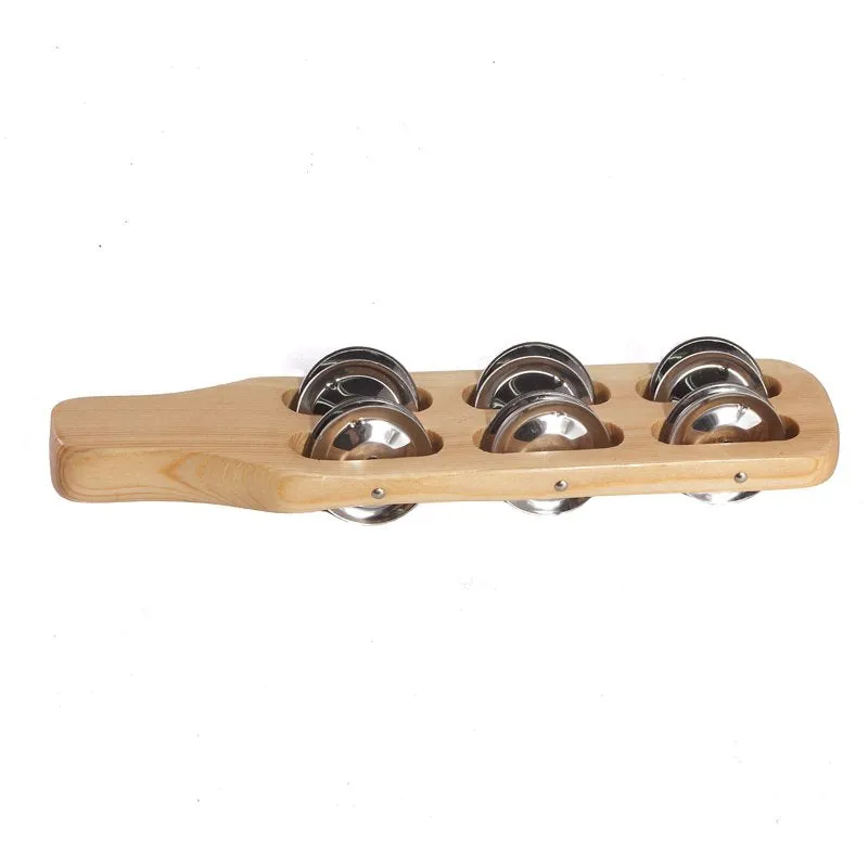 Koda 9″ (23cm) Wooden Jingle Stick with 6 Jingles