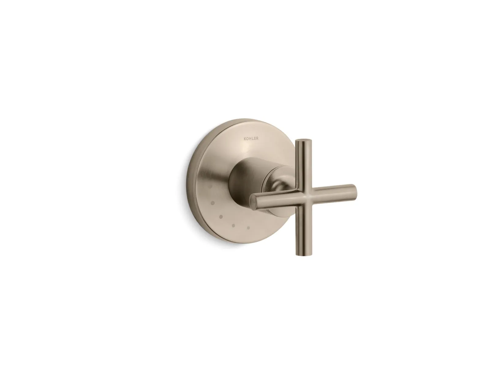 KOHLER K-T14490-3 Purist MasterShower volume control valve trim with cross handle