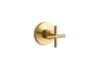 KOHLER K-T14490-3 Purist MasterShower volume control valve trim with cross handle