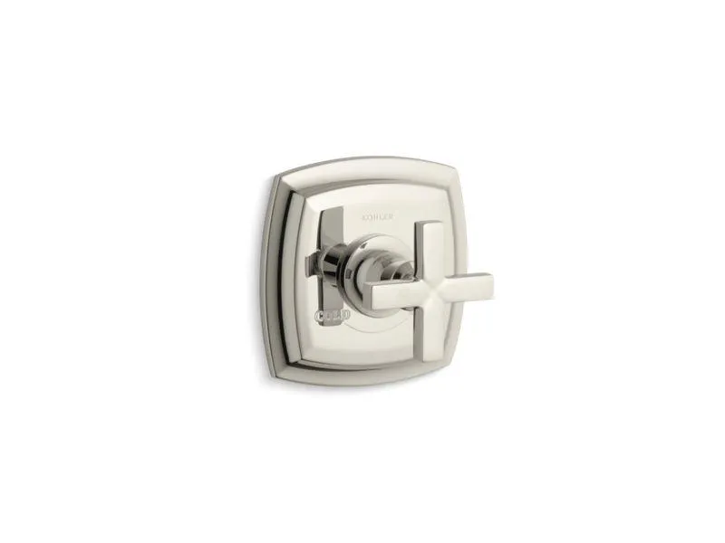 KOHLER K-T16239-3 Margaux Valve trim with cross handle for thermostatic valve, requires valve