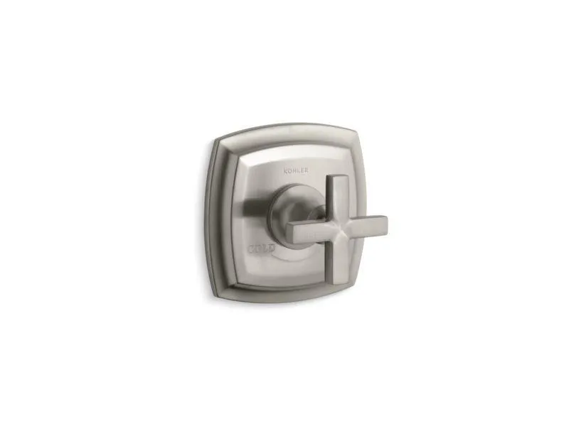 KOHLER K-T16239-3 Margaux Valve trim with cross handle for thermostatic valve, requires valve