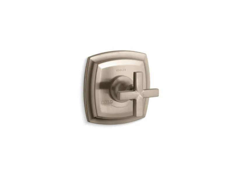 KOHLER K-T16239-3 Margaux Valve trim with cross handle for thermostatic valve, requires valve