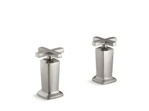 KOHLER K-T16248-3 Margaux Valve trim with cross handles for deck-mount high-flow bath valve, requires valve