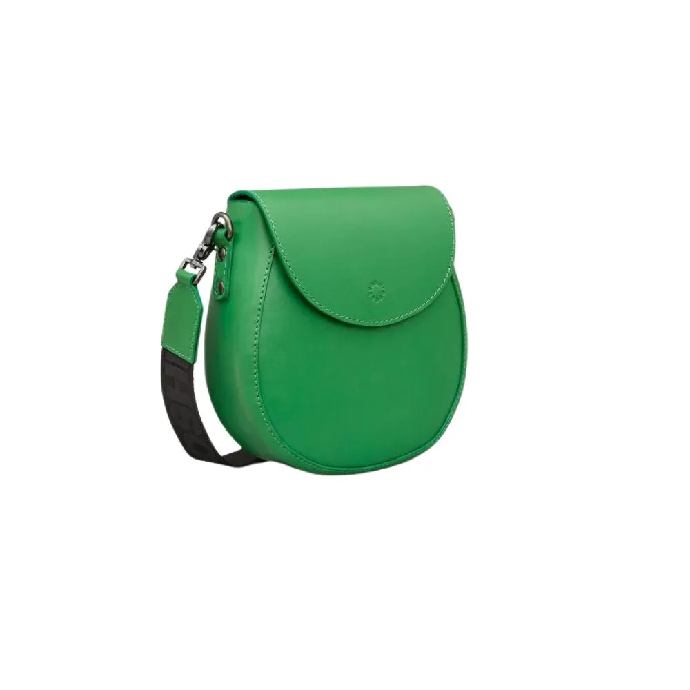 Leather Cross Body Bag  - Green