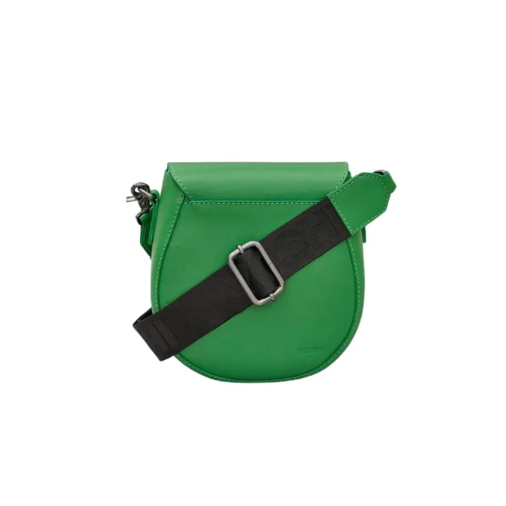 Leather Cross Body Bag  - Green