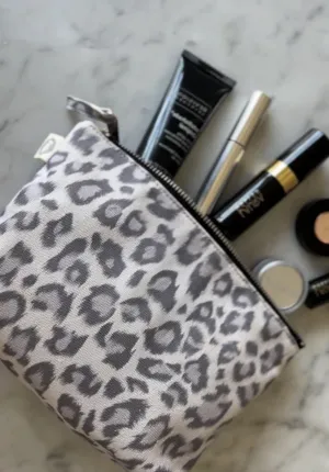 Makeup Bag Basics - Grey Leopard