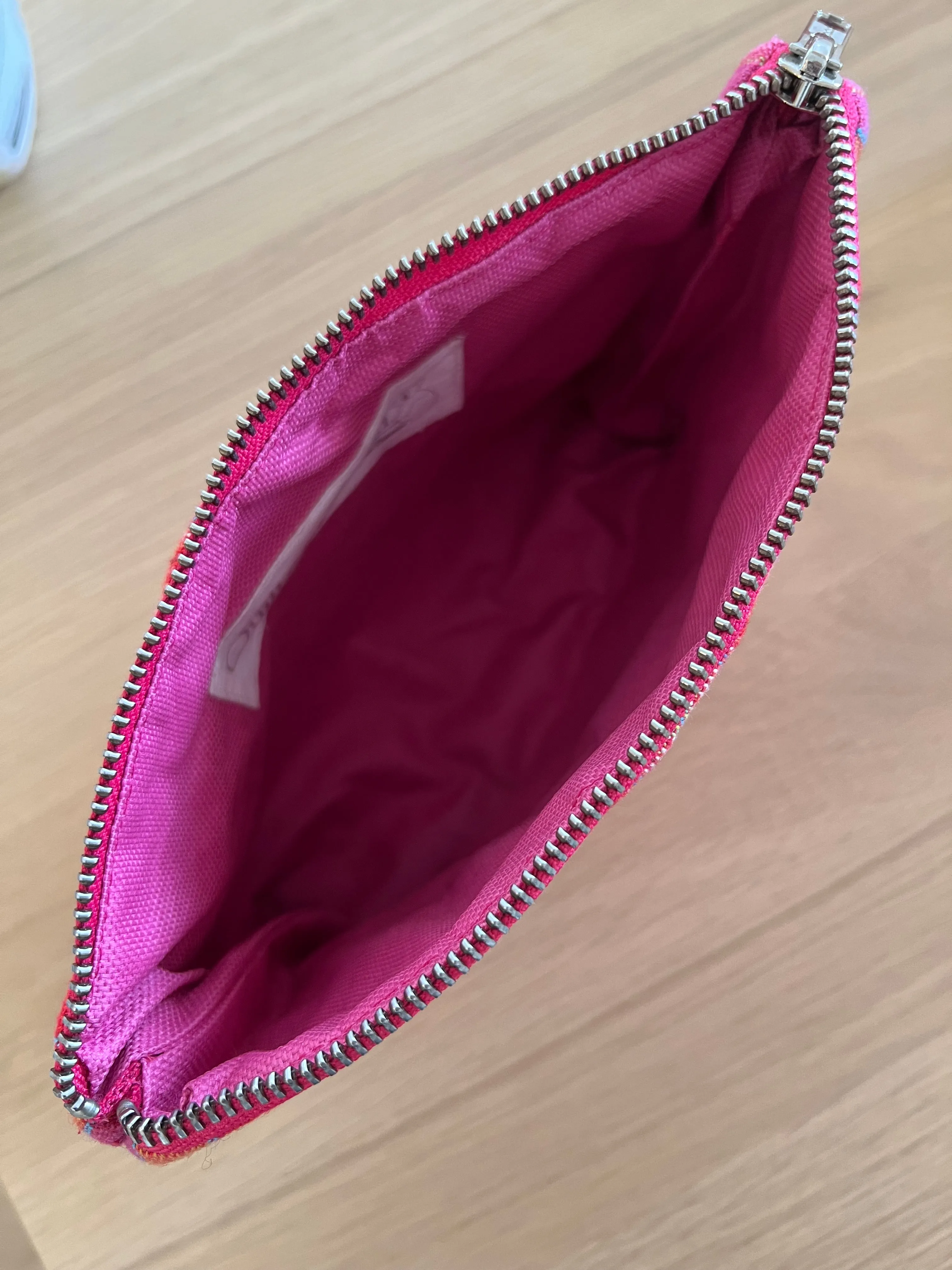 Makeup Bag Basics - PINK Happy Stripe