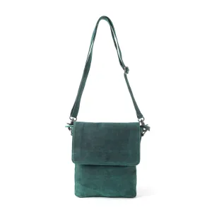 Mountain Heights Messenger Bag In Teal Green