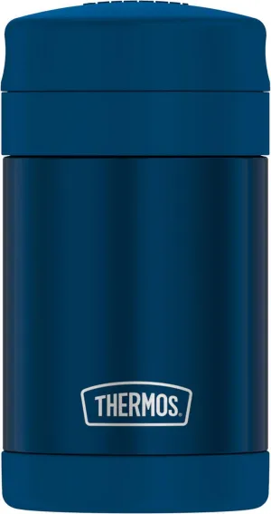 New Thermos 16 Oz Vacuum Insulated Food Jar with Folding Spoon, Blue
