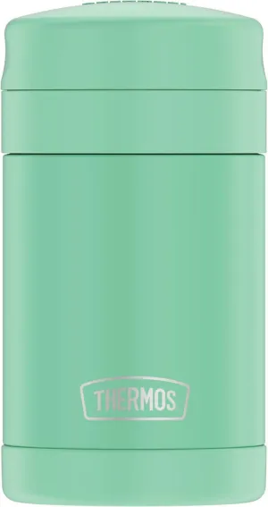 New Thermos 16 Oz Vacuum Insulated Food Jar with Folding Spoon, Seafoam