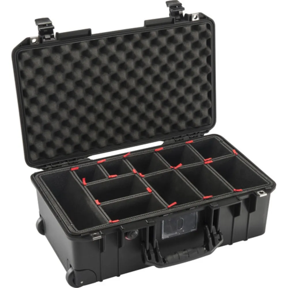 Pelican 1535AirTP  2018-2 Wheeled Carry-On Case with TrekPak Insert | Black